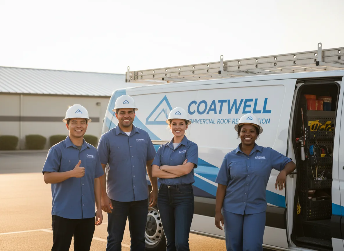 Commercial roof coating company in Sherman, MS